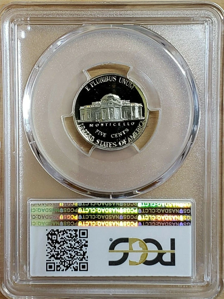 1992 S Jefferson Monticello Proof Five Cent Nickel PCGS PR70DCAM 1561 - Image 2 of 2