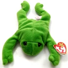 Vintage Ty Beanie Baby LEGS The FROG  stuffed animal toy 1993