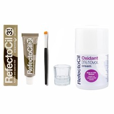 Refectocil Eyebrow Tinting Kit with Tint Brush  Cream Developer Choose Color 