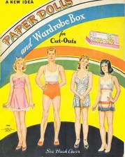 VINTGE 1944 WARDROBE BOX PAPER DOLL LASER REPRODUCTIN~LO PRICE~Orig Uncut No1Sel