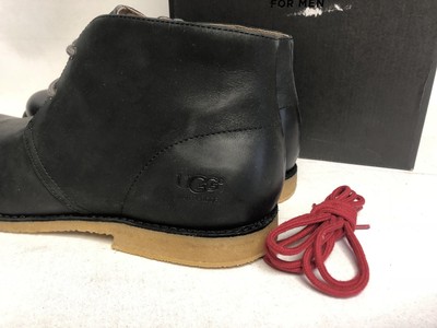 ugg australia Leighton Leather Waterproof Black Lace 1017272 Size 10 Men\'s UGG Australia Leighton Leather WP Waterproof Desert Boots  main image 4