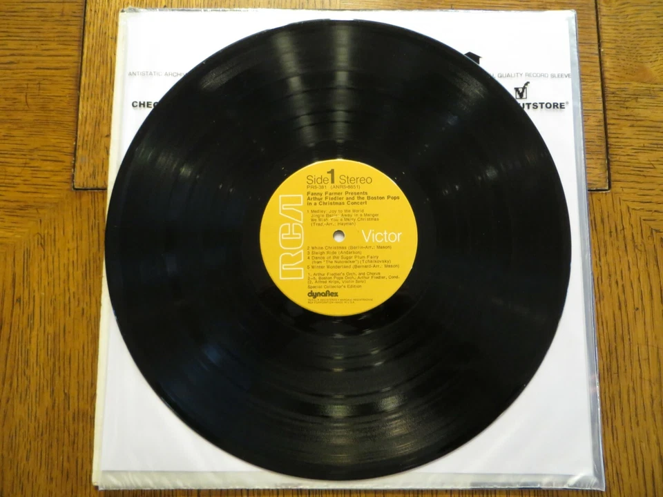 Arthur Fiedler & The Boston Pops In A Christmas Concert 1971 RCA PRS-381 EX/VG+! Foto 4 de 4
