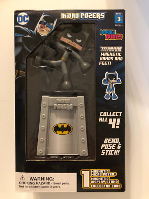 Kawaii Cubes Micro Posers Titanium DC Comics BATMAN w/ Base - NIB