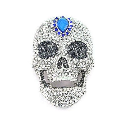 diamond skull belt buckle