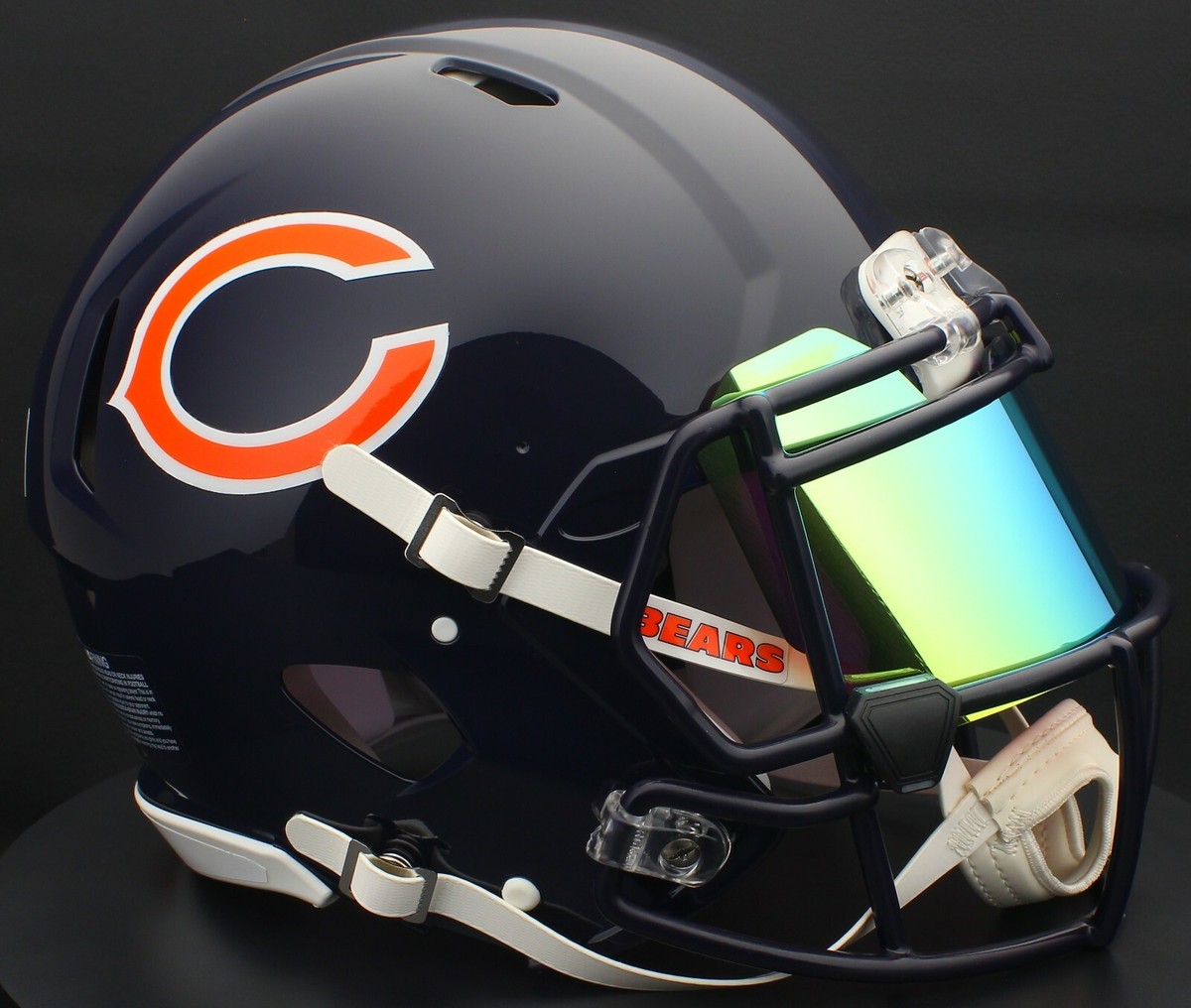 CHICAGO BEARS NFL Football Helmet with REVO YELLOW-GOLD Visor