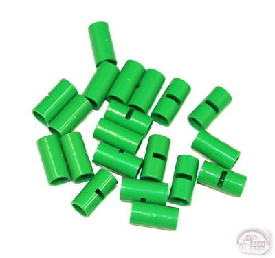 LEGO Technic - 20 x Pin Connector - Smooth - Bright Green - New - (EV3, 62462)