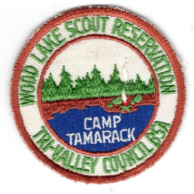 BSA Camp Tamarack Cut Edge Patch Wood Lake Scout Reservation Tri-Valley Council