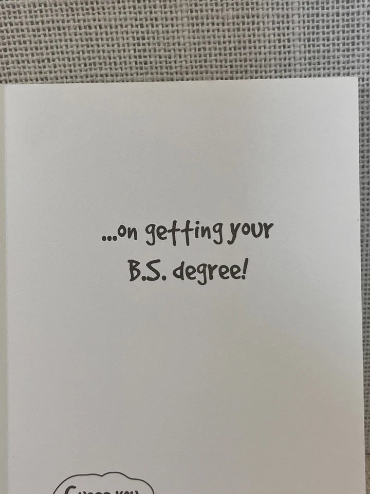 Leanin' Tree Cow in Cap & Gown Next To Poop Congratulations Greetings Card - Image 4 of 4