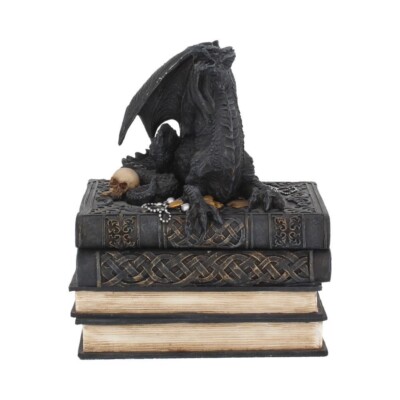 Secrets Of The Dragon Schatulle Gothic Bücher Schmuckschatulle | Ornamentschatulle