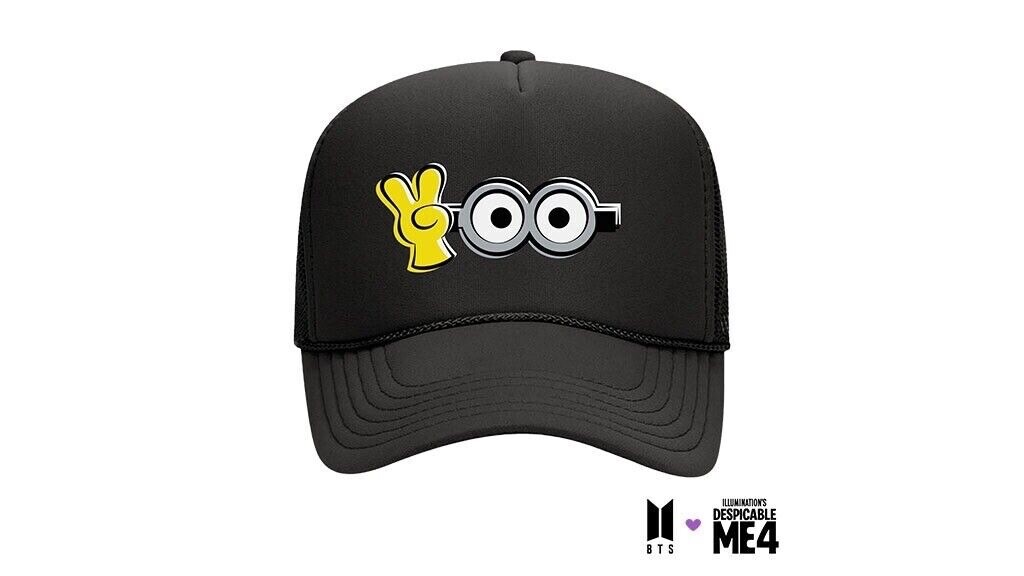 BTSXDM4 ミニオンコラボ EYES TRUCKER HAT BTS x Despicable Me Official Trucker Hat BRAND NEW | eBay