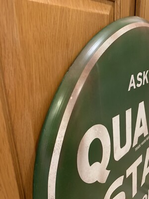 Estaño Signo "Quaker Estado Aceite Pared De Metal