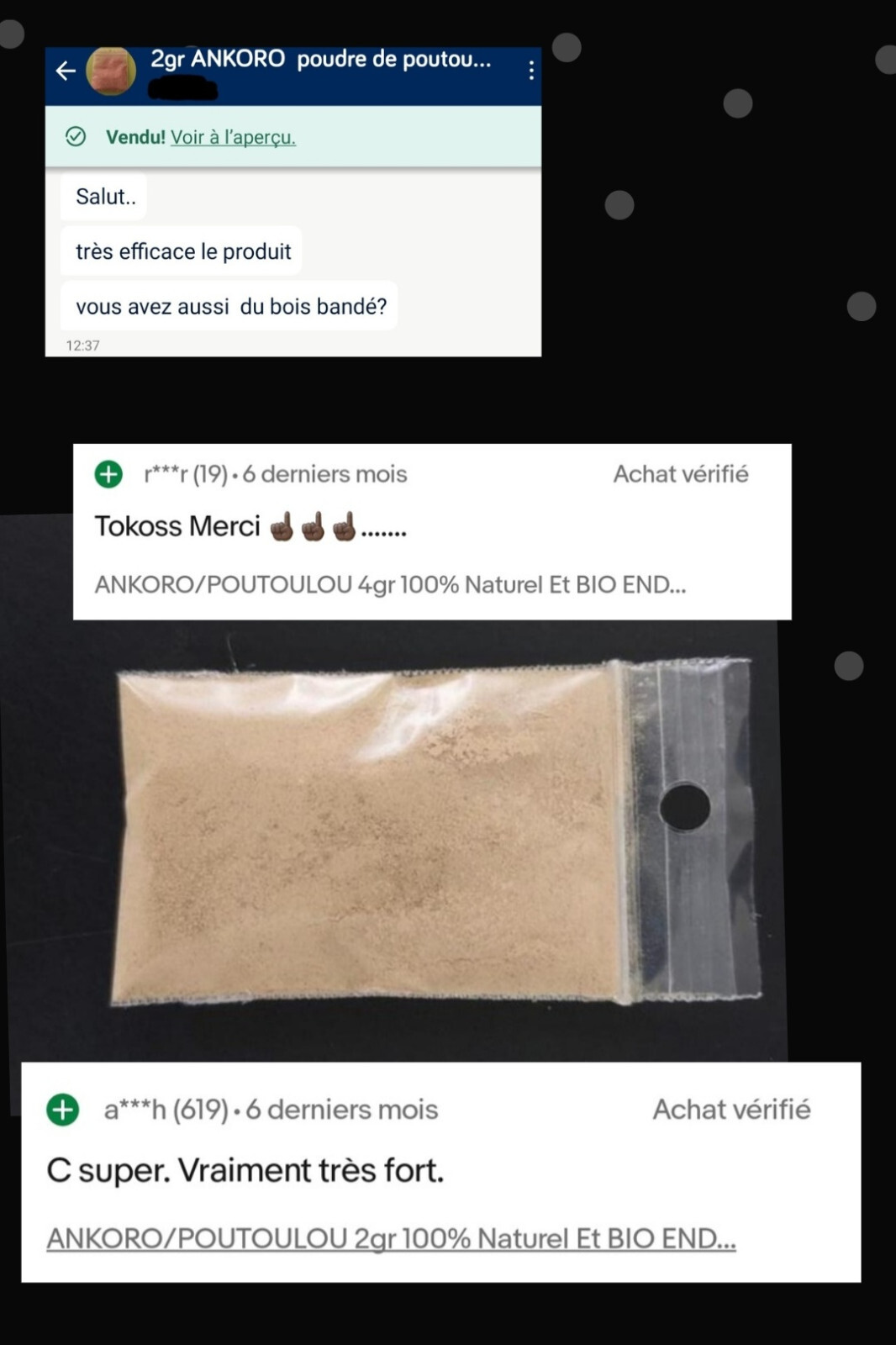 Ankoro du Congo 15g booster d'endurance pour l'amplification physique