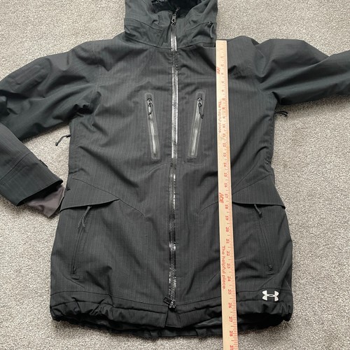 Under Armour Jacket Medium Black Storm Coldgear Infrared Full Zip Hooded READ - Picture 12 of 15