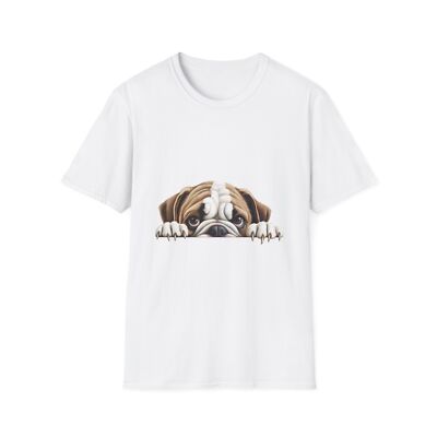 Cute Pug Softstyle T-Shirt, Dog Lover Gift, Casual Tee, Pet Owner Apparel, Dog