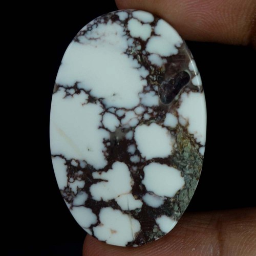 Natural Wild horse (Arizona) Magnesite Jasper Cabochon Gemstone White Red - Picture 8 of 22