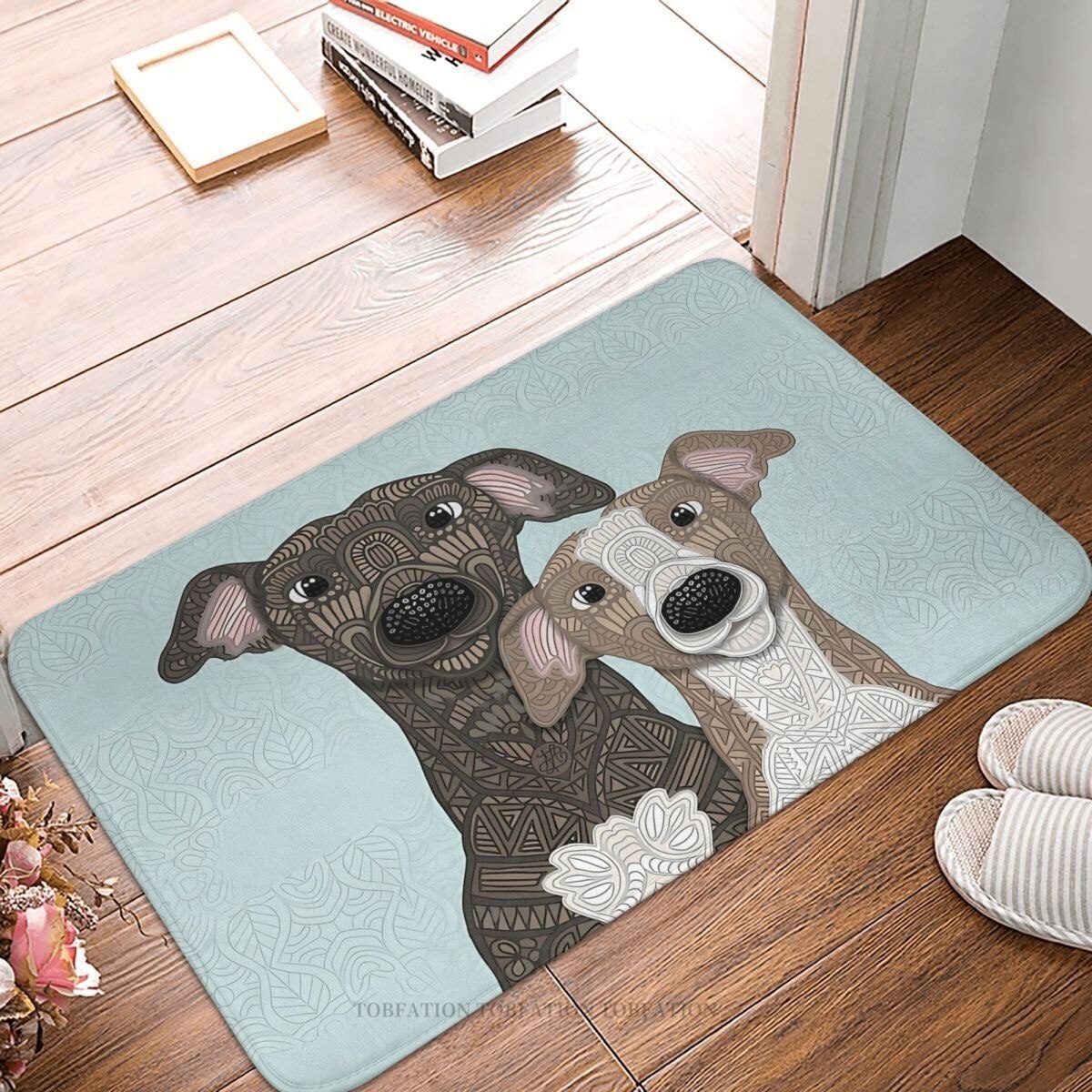 Greyhound Ears Dogs Doormat Room Mat Friend Floor Carpet Entrance