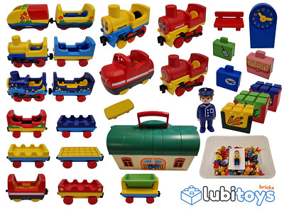 Playmobil  1.2.3 123 Eisenbahn TRAIN Lokomotive Waggon Station Bahnhof Güterlok 