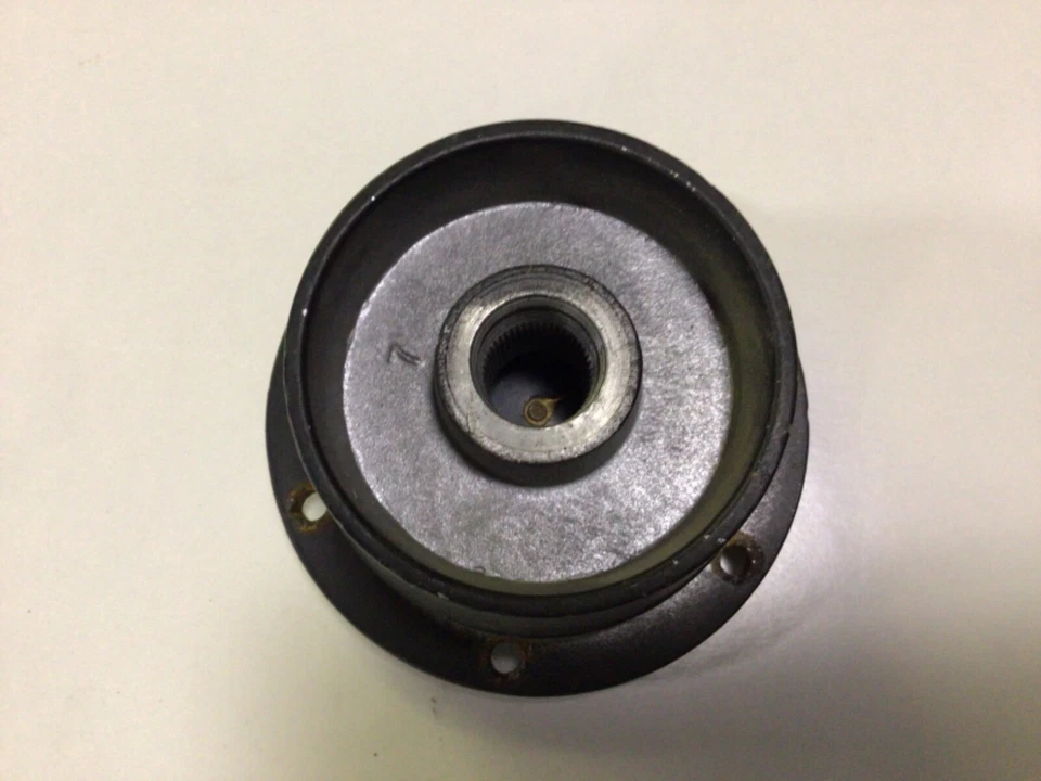 Botón y adaptador de bocina de plástico negro Austin Healey MG Triumph Foto 3 de 4