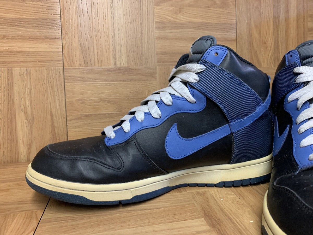 RARE🔥 Nike Dunk High North Black Varsity Blue Flint Grey Sz RARE🔥 Nike Dunk High North Black Varsity Blue Flint Grey Sz