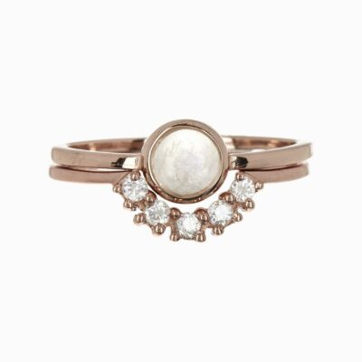 Pura Vida Nesting Rings in Rose Gold Size