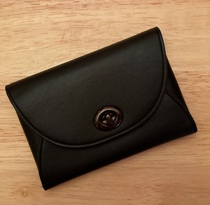 coach card case black