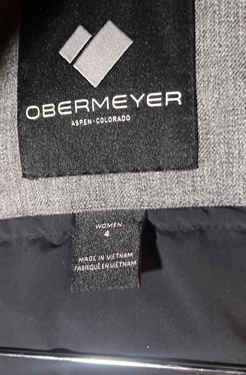 EUC Obermeyer Down Jacket Gray with Detachable Fa… - image 4