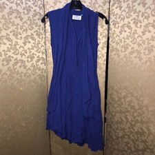 Free People MLM Label Blue Bubble BILLOW Mini Dress Size Medium M