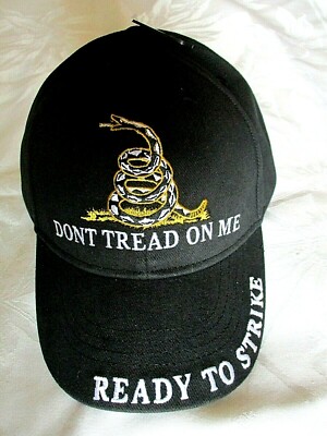 DON'T TREAD ON ME Embroidered Cap - One Size Fits All - NEW