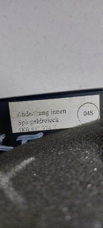 VW Golf Mk5 Altoparlante Tweeter Sinistro Nero E Copertura 1K0837974K - Immagine 4 di 4