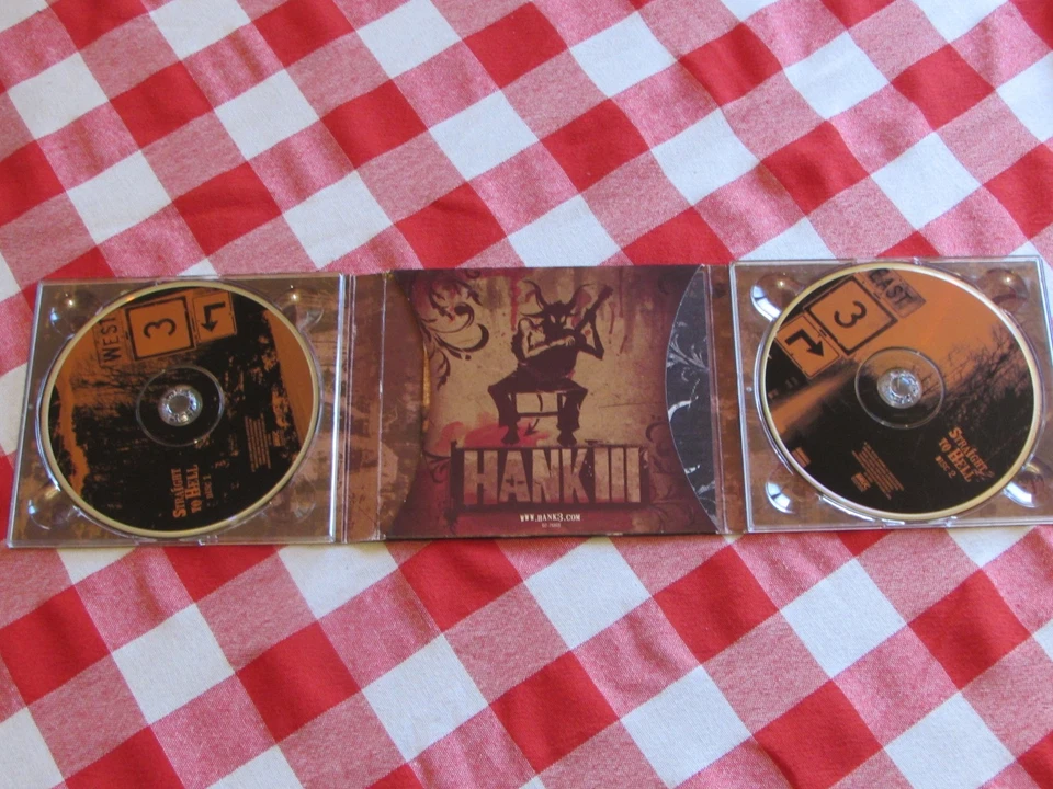 Hank Williams III 2 CD Lot; Hank III; Straight to Hell, Lovesick Broke & Driftin Foto 3 de 4
