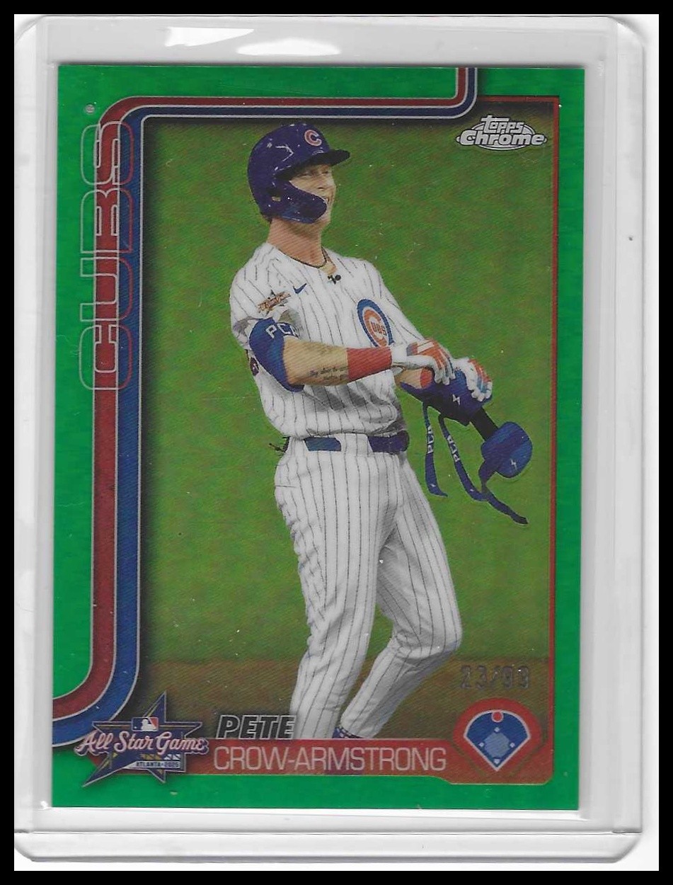 2025 Topps Chrome Update #ASGC-17 Pete Crow 2025 All-Star Game Green Ref #/99