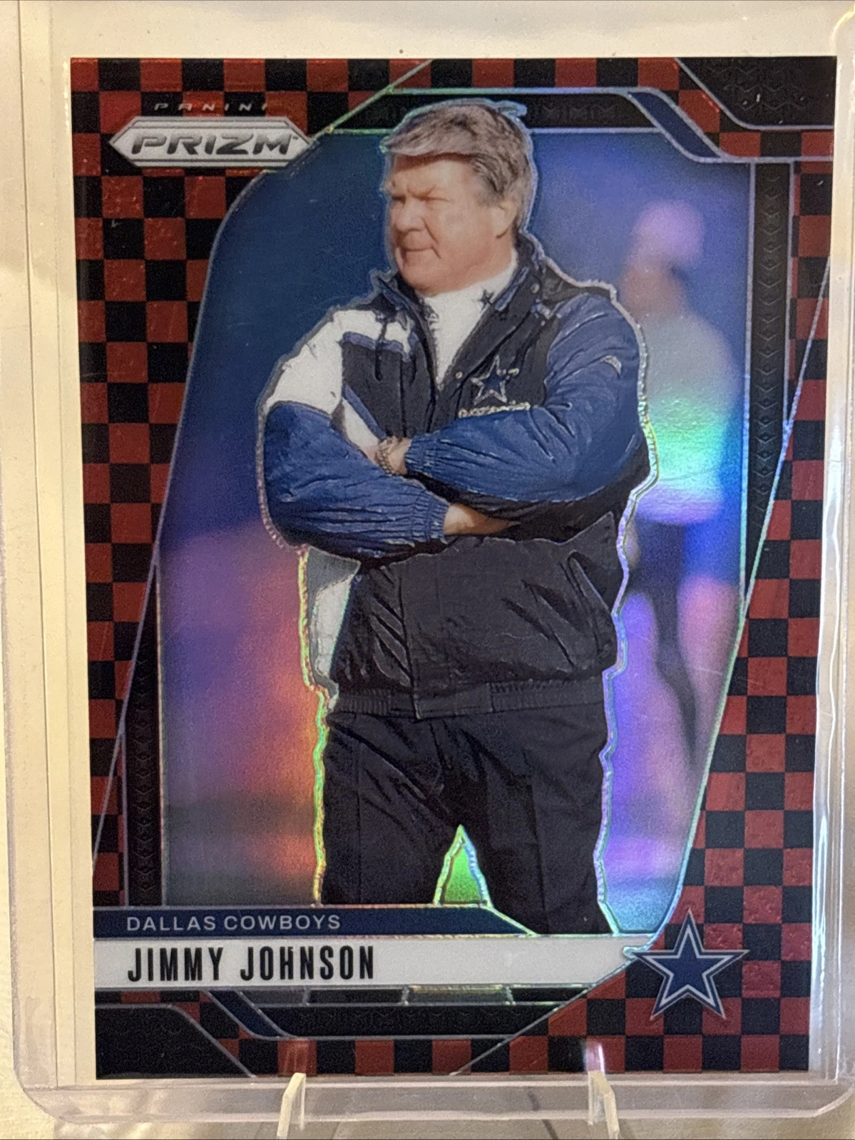 2024 Panini Prizm Jimmy Johnson RED & BLACK CHECKERBOARD PRIZM SSP