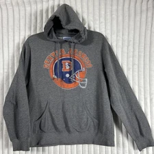 Denver Broncos Retro logo gray hoodie by junk food size L