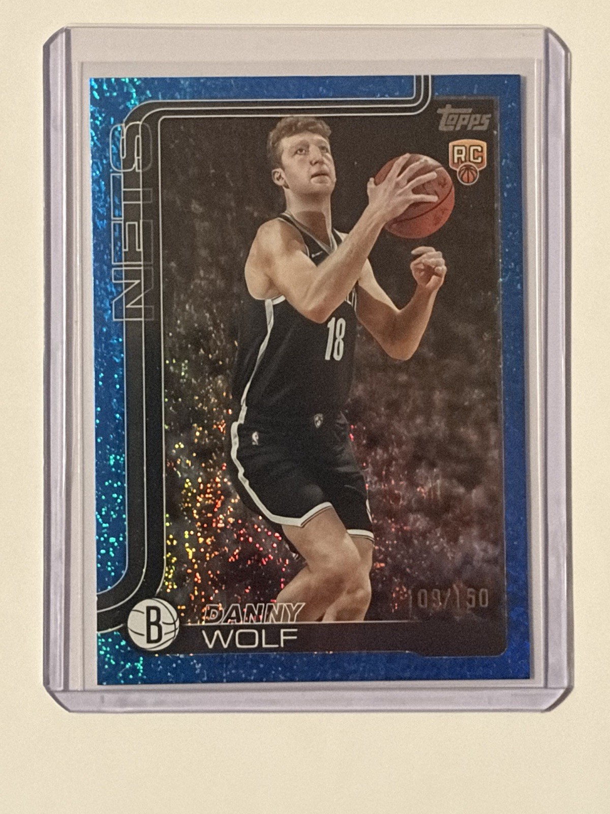 Danny Wolf 2025 Topps #227 Blue Foil /150 Rookie