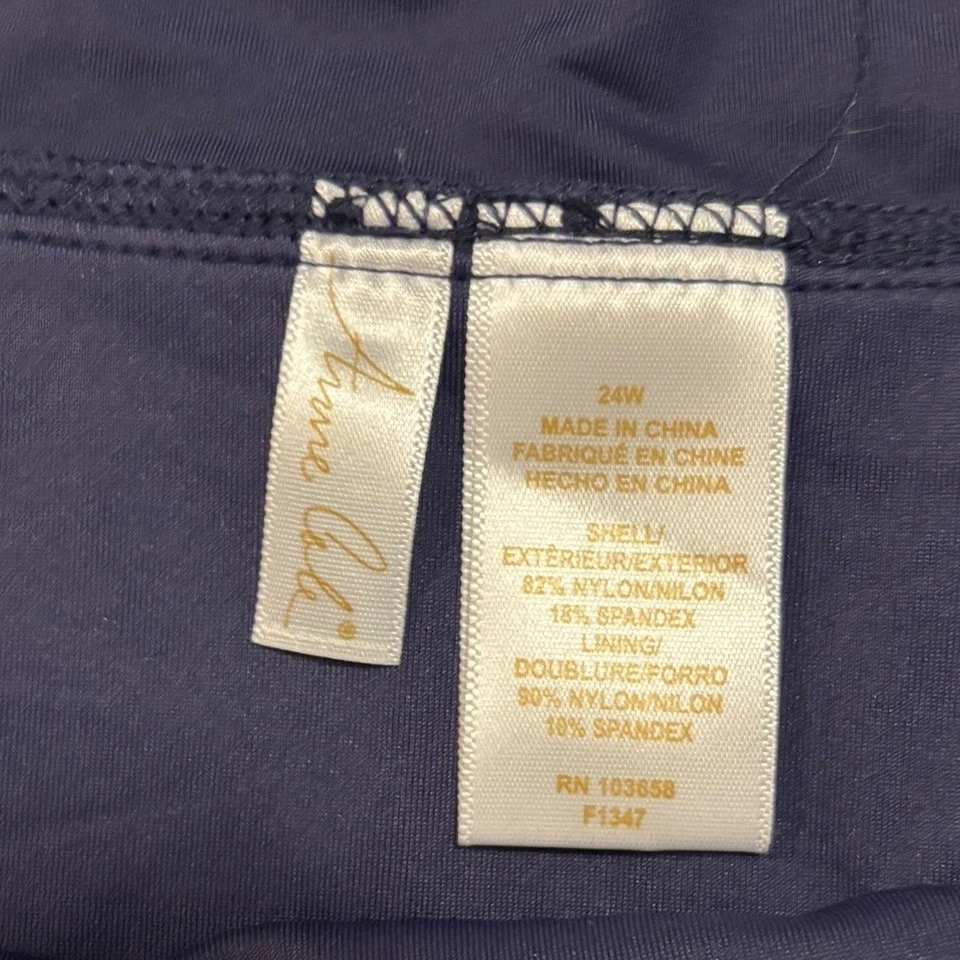 Falda de baño Anne Cole falda inferior traje de baño falda talla grande 24W nueva con etiquetas Foto 3 de 4