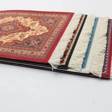 Persian Carpet Mouse Pad Retro Style Tassel Edge Table Woven Rug Decor Lapta PCb
