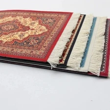 Persian Carpet Mouse Pad Retro Style Tassel Edge Table Woven Rug Decor Lapta PCs