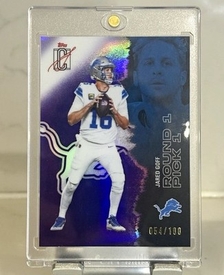 Topps 2025 Signature Class Jared Goff Detroit Lions Round 1 Pick 1 #58 /100