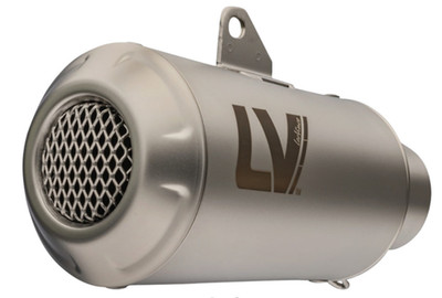 Leo Vince - 15204C - LV-10 Slip-On, Carbon Muffler - Stainless NO LINK/MID PIPE