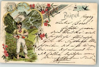 13550909 - Senner Sense hay harvest publisher Kuenzli no. 196 Alpenflora Edelweiss