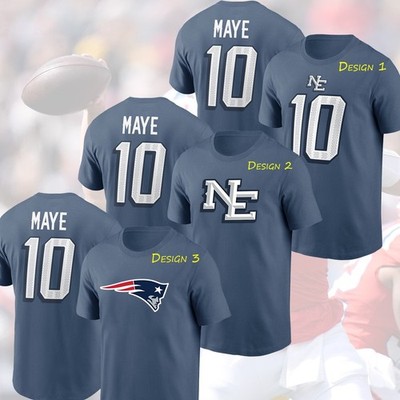 Drake Maye #10 New England Patriots 2025 Rivalries Collection Player Name Number