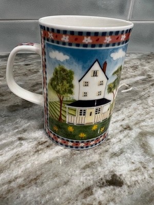 Dunoon Barnyard Coffee/Tea Mug Jane Brookshaw Bone China Made In England NOS