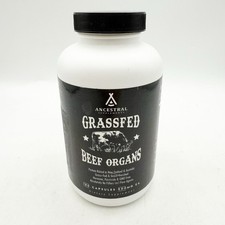 Ancestral Supplements Grass Fed Beef Organs - 180 Capsules Exp 9/26