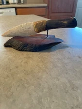 Deer bone Indian Flint Knife. 