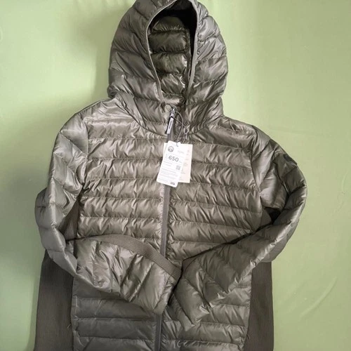 Alpine Design Women’s 650 Fill Down Hooded Puffer Jacket Olive Green - product listing photo