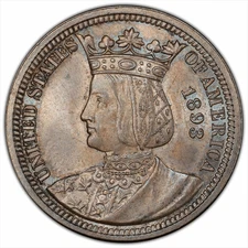 1893 25C Isabella PCGS MS 64 CAC