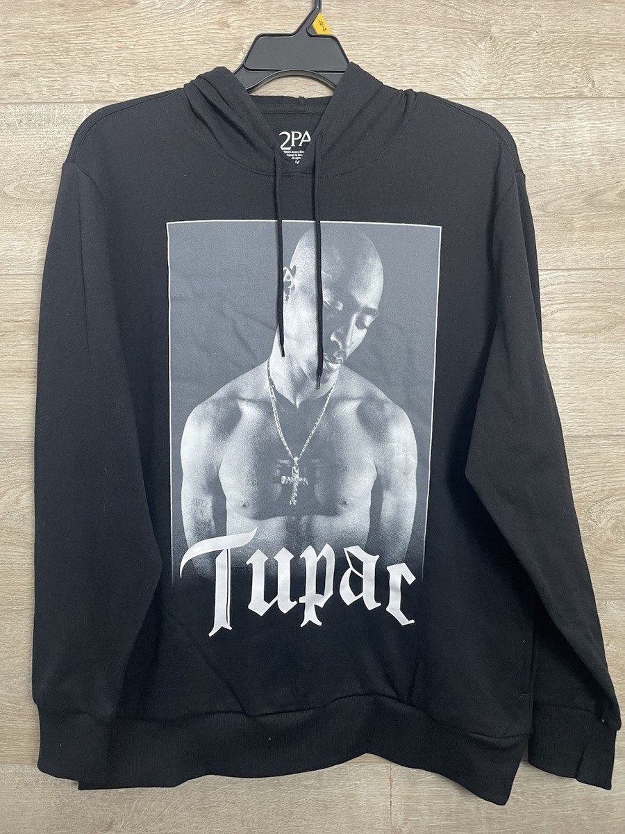 NWT 2pac Mens Hoodie Size LARGE Tupac Westcoast Deathrow Rap