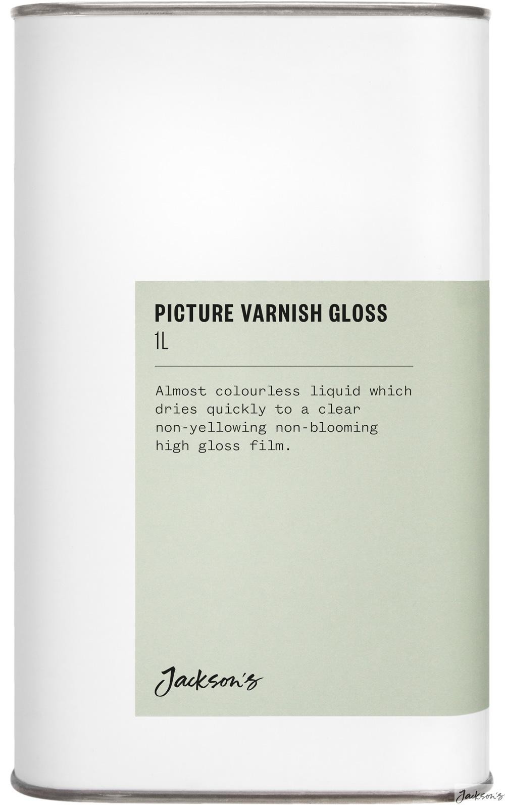 Jackson's Picture Varnish Gloss Clear 1 Litre For Oil Painting Protection