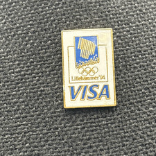 Pin, Visa Lapel Pin, Tie Tack, vintage, rare, 1994