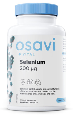 Osavi Selenium, 200mcg - 180 vcaps (110,56 EUR/kg)